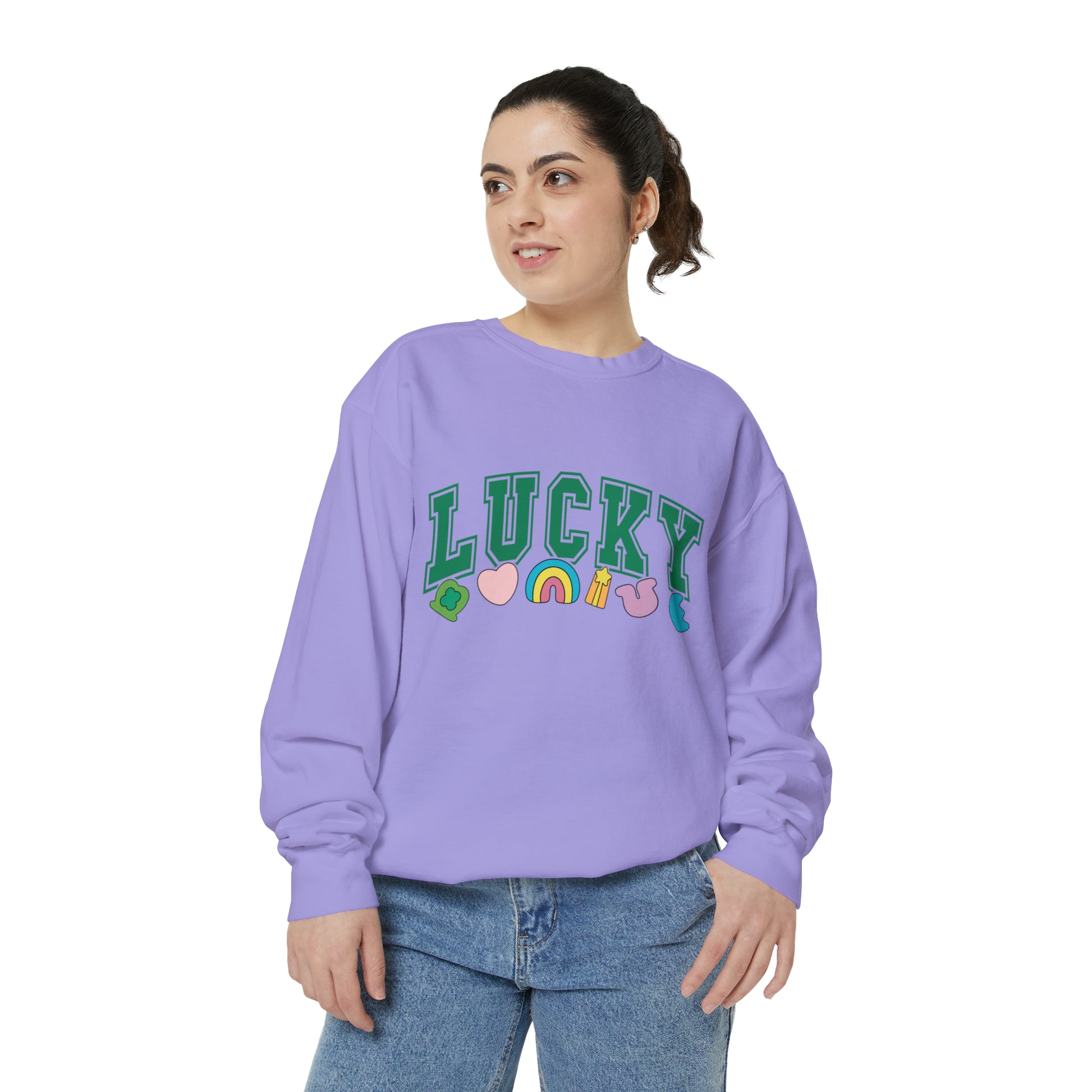 LUCKY Unisex Garment-Dyed Sweatshirt – Shop Nichole Jacklyne