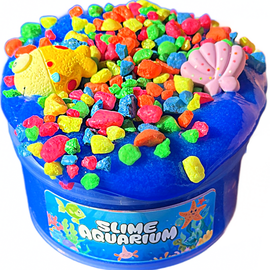 Slime Aquarium Gravel Crunch Slime + 2 Msc Charms