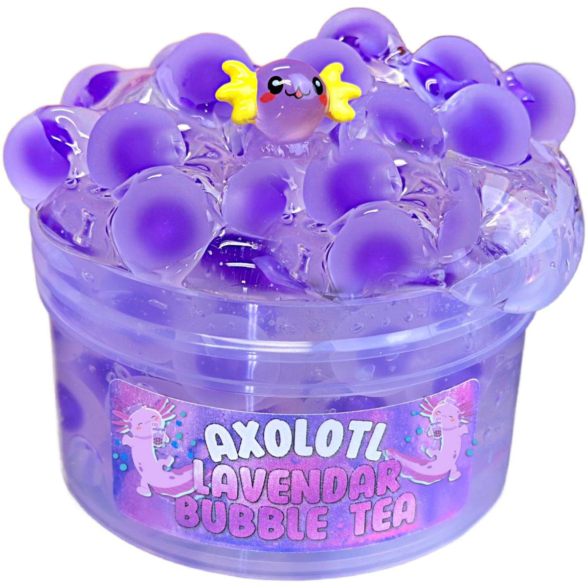 Axolotl Lavender Bubble Tea Slime – Shop Nichole Jacklyne