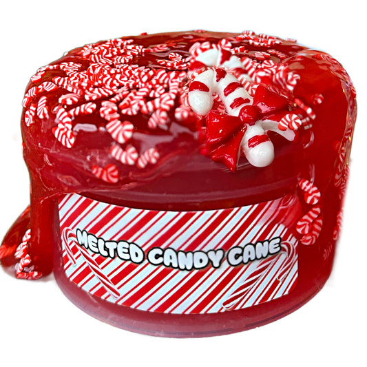 Melted Candy Cane Water Slime