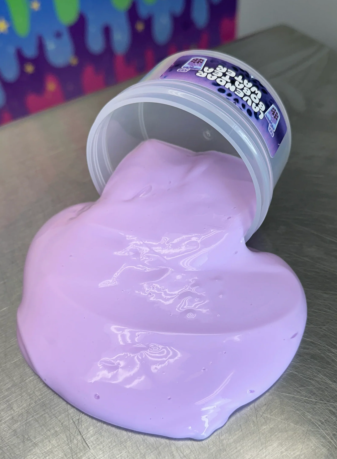 Lavender Boba Tea Water Slime